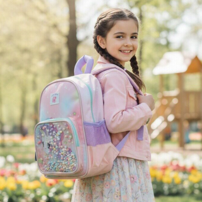 Ghiozdan pentru gradinita sau scoala ZY-25122roz [9]