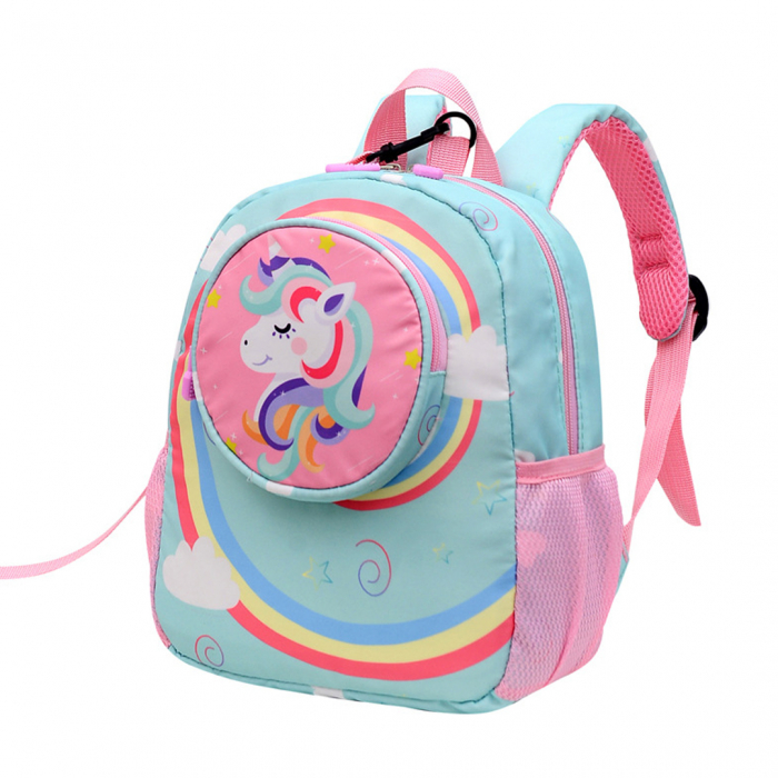 Ghiozdan pentru gradinita sau scoala cu model Unicorn ZY-2037roz [7]