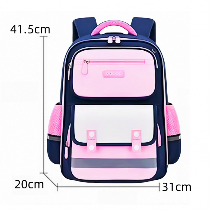 Ghiozdan pentru scoala cu spate ortopedic ZY-568fucsia [2]