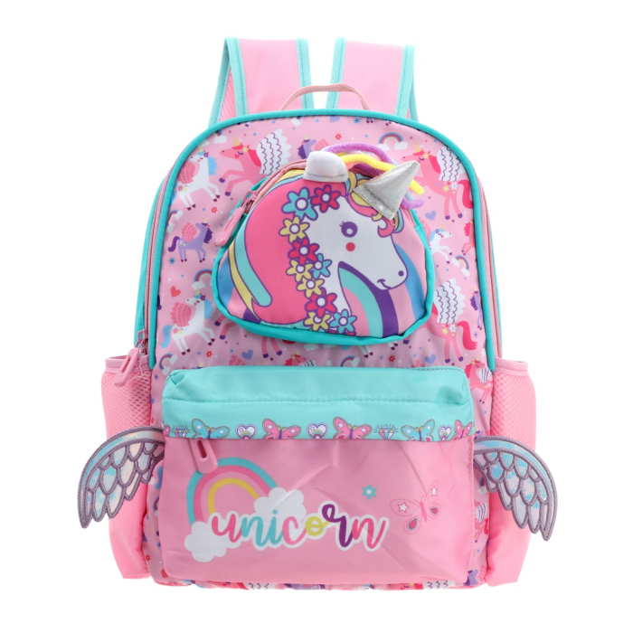 Ghiozdan pentru scoala, model Unicorn ZY-25123roz [6]