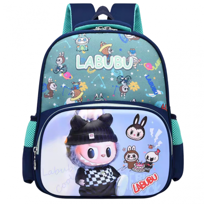 Ghiozdan pentru scoala, model desene animate Labubu ZY-0251bleumarin [1]