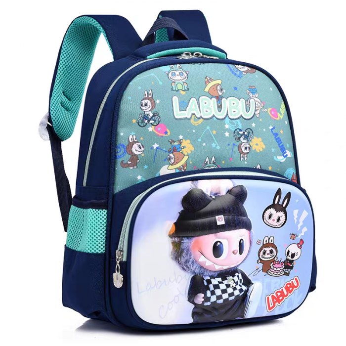 Ghiozdan pentru scoala, model desene animate Labubu ZY-0251bleumarin [3]