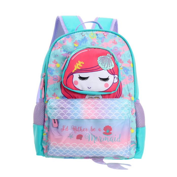 Ghiozdan pentru scoala, model Sirena ZY-25123turcoaz [5]