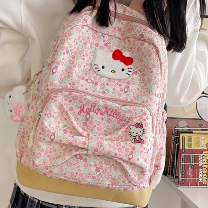 Ghiozdan/rucsac cu Hello Kitty pentru scoala sau calatorii ZY-564roz [17]