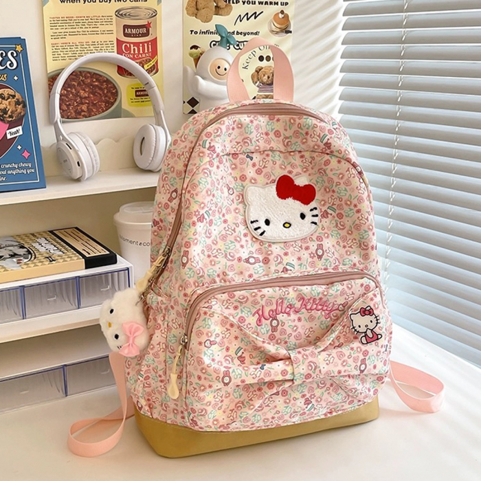 Ghiozdan/rucsac cu Hello Kitty pentru scoala sau calatorii ZY-564roz [3]