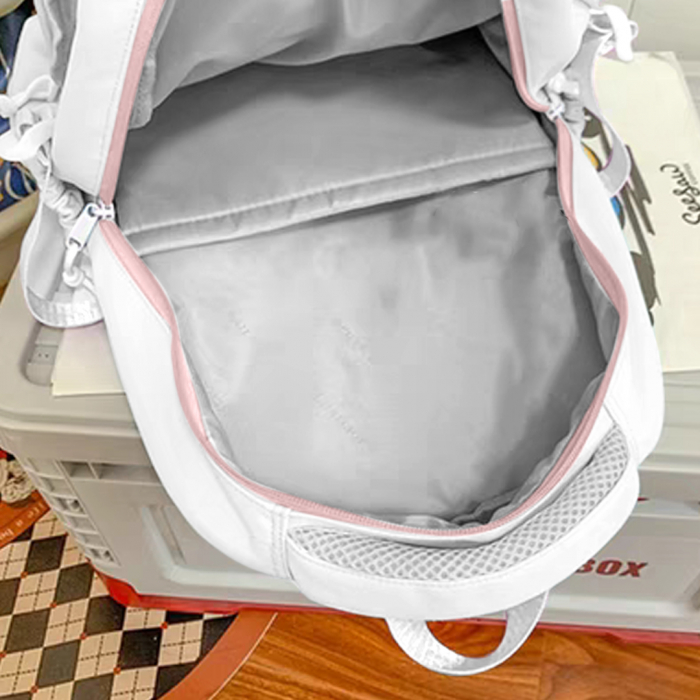 Ghiozdan/rucsac cu model pisica pentru scoala sau calatorii ZY-56128alb [5]