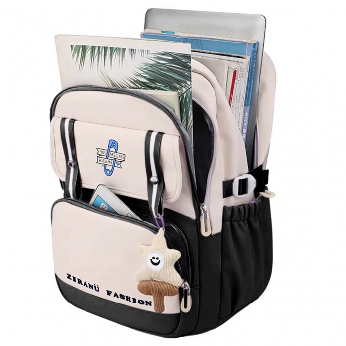 Ghiozdan/rucsac impermeabil pentru scoala sau calatorii ZY-5053negru [5]