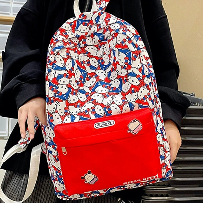 Ghiozdan/rucsac cu Hello Kitty pentru scoala sau calatorii ZY-8618rosu [17]