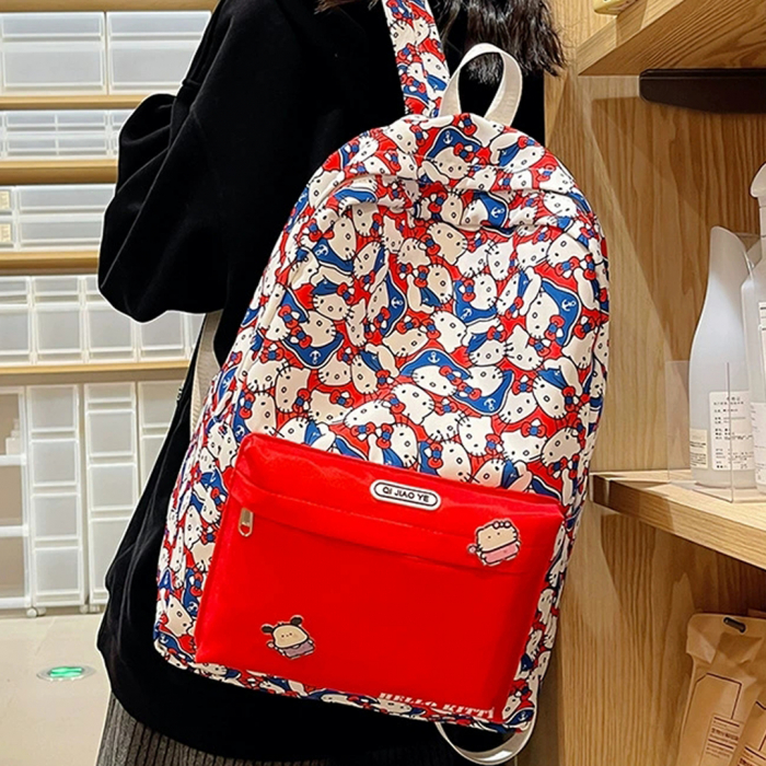 Ghiozdan/rucsac cu Hello Kitty pentru scoala sau calatorii ZY-8618rosu [14]