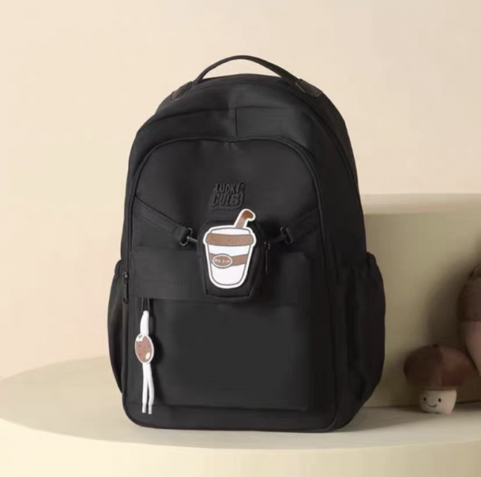 Ghiozdan/rucsac pentru scoala sau calatorii cu accesoriu pusculita ZY-2543negru [13]