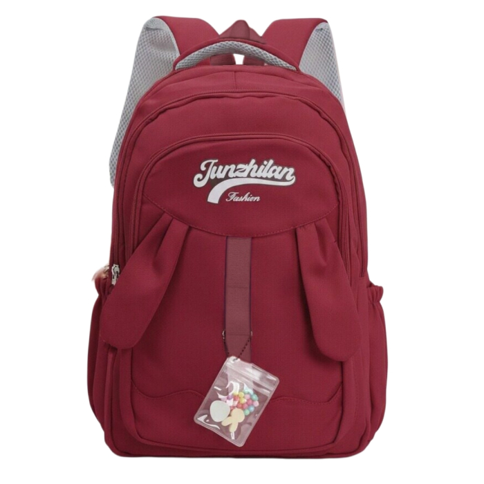 Ghiozdan/rucsac pentru scoala sau calatorii cu atasare la troler ZY-8817visiniu [5]