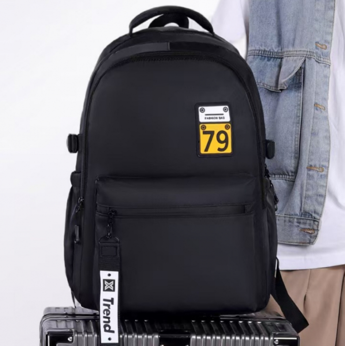 Ghiozdan/rucsac pentru scoala sau calatorii cu atasare la troler ZY-2904negru [11]