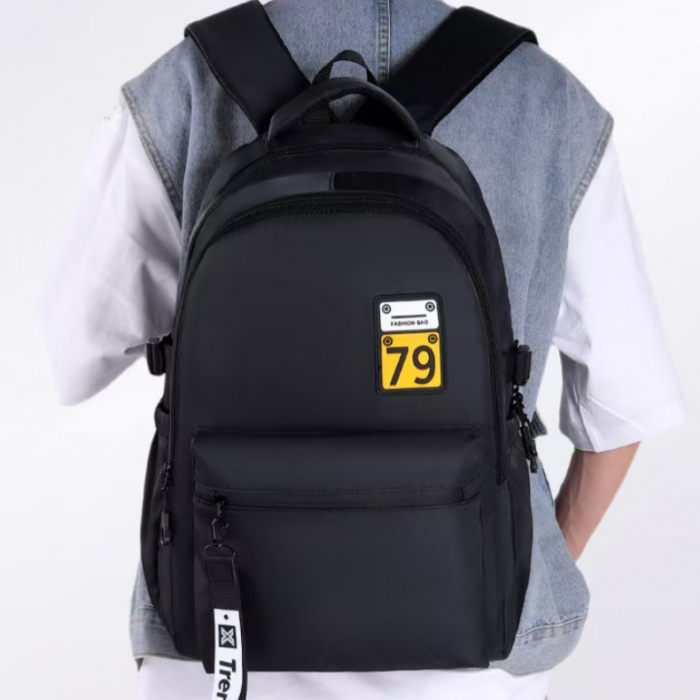 Ghiozdan/rucsac pentru scoala sau calatorii cu atasare la troler ZY-2904negru [10]