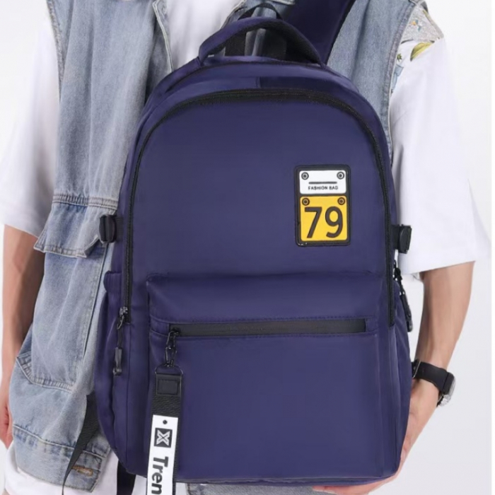 Ghiozdan/rucsac pentru scoala sau calatorii cu atasare la troler ZY-2904bleumarin [4]