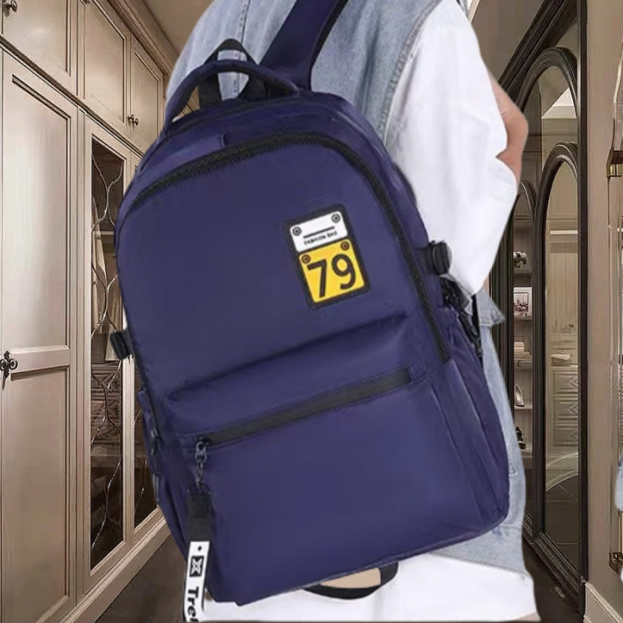 Ghiozdan/rucsac pentru scoala sau calatorii cu atasare la troler ZY-2904bleumarin [3]
