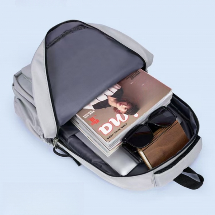 Ghiozdan/rucsac pentru scoala sau calatorii cu atasare la troler ZY-2904gri [4]