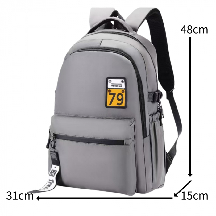 Ghiozdan/rucsac pentru scoala sau calatorii cu atasare la troler ZY-2904gri [2]