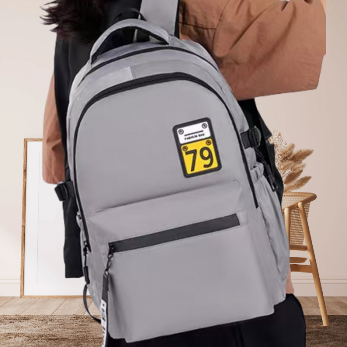 Ghiozdan/rucsac pentru scoala sau calatorii cu atasare la troler ZY-2904gri [3]