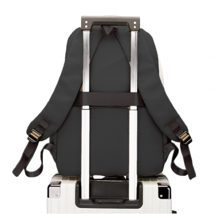 Ghiozdan/rucsac pentru scoala sau calatorii cu atasare la troler ZY-912negru [3]