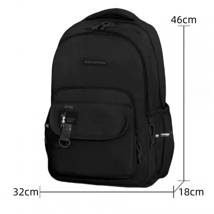 Ghiozdan/rucsac pentru scoala sau calatorii cu atasare la troler ZY-009negru [2]