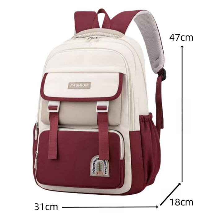 Ghiozdan/rucsac pentru scoala sau calatorii cu atasare la troler ZY-928visiniu [2]