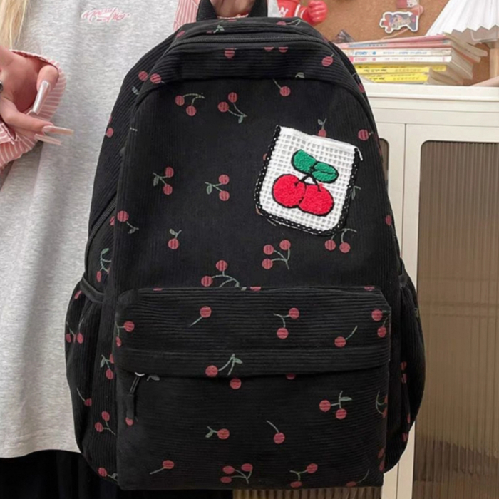 Ghiozdan/rucsac pentru scoala sau calatorii, model Fructe ZY-5501negru [9]