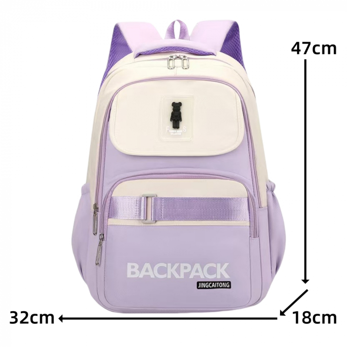 Ghiozdan/rucsac pentru scoala sau calatorii cu atasare la troler ZY-912mov [2]