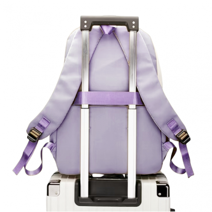 Ghiozdan/rucsac pentru scoala sau calatorii cu atasare la troler ZY-912mov [4]