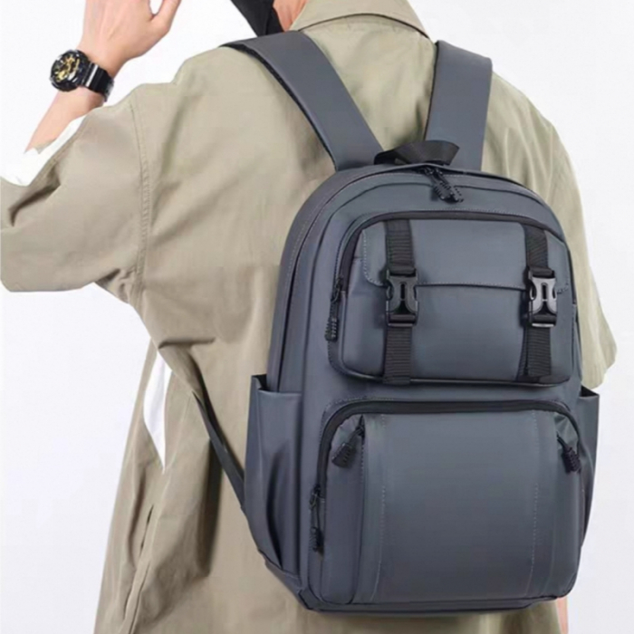 Ghiozdan/rucsac pentru scoala sau calatorii cu atasare la troler ZY-G04gri [3]