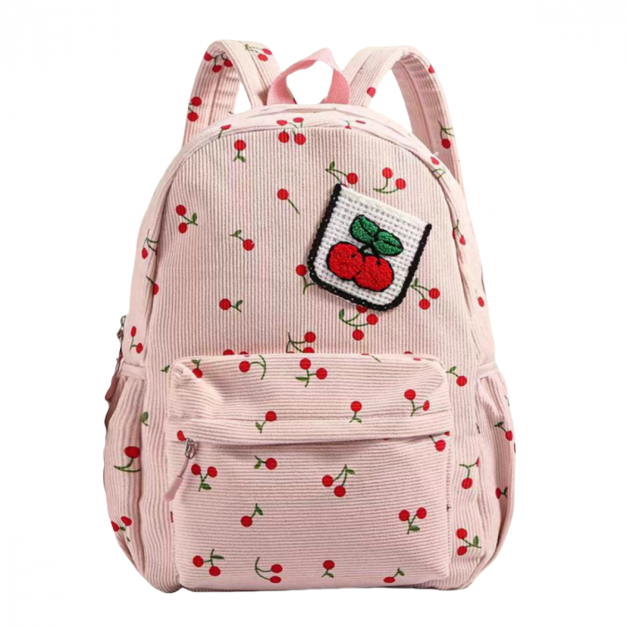 Ghiozdan/rucsac pentru scoala sau calatorii, model Fructe ZY-5501roz [1]