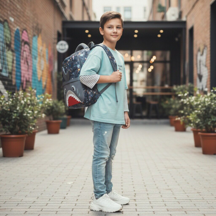 Ghiozdan/rucsac pentru scoala sau calatorii ZY-2544-1gri [7]