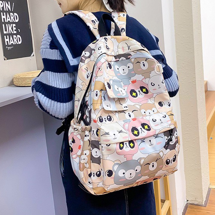 Ghiozdan/rucsac pentru scoala sau calatorii ZY-6611urs alb [12]