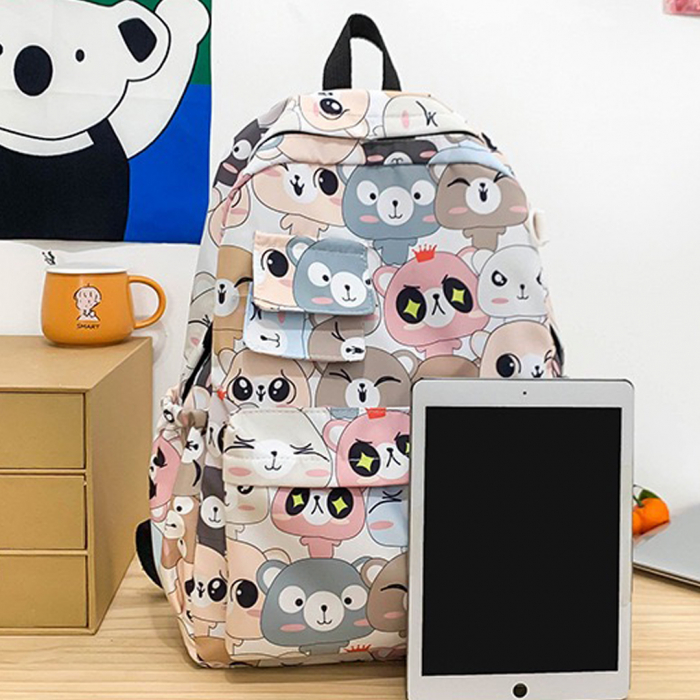 Ghiozdan/rucsac pentru scoala sau calatorii ZY-6611urs alb [15]