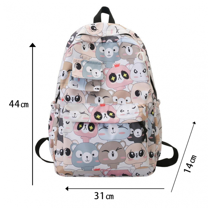 Ghiozdan/rucsac pentru scoala sau calatorii ZY-6611urs alb [2]