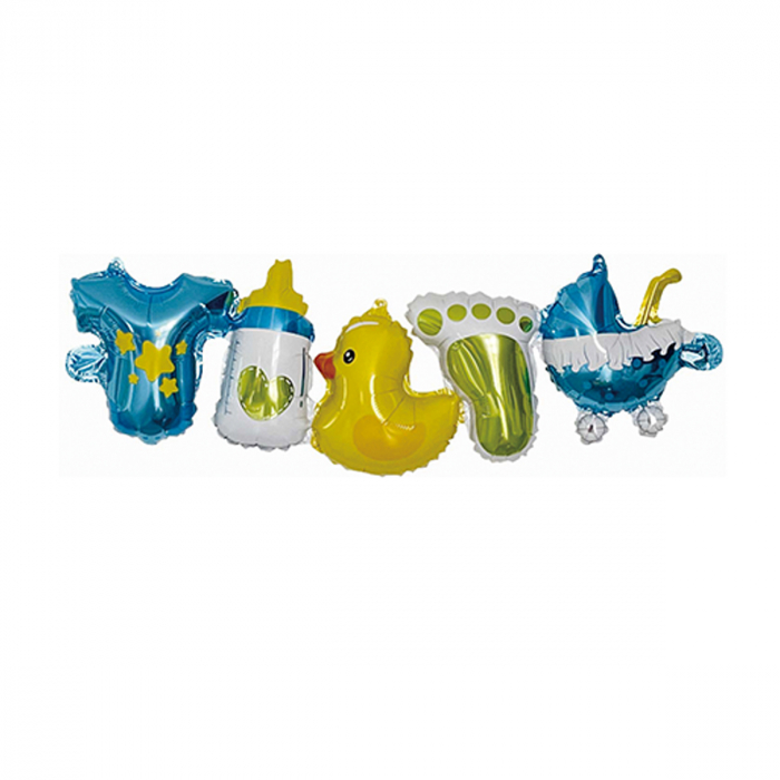 Ghirlanda baloane din folie de aluminiu bebelus baietel 96 x 27 cm LM0726 [1]