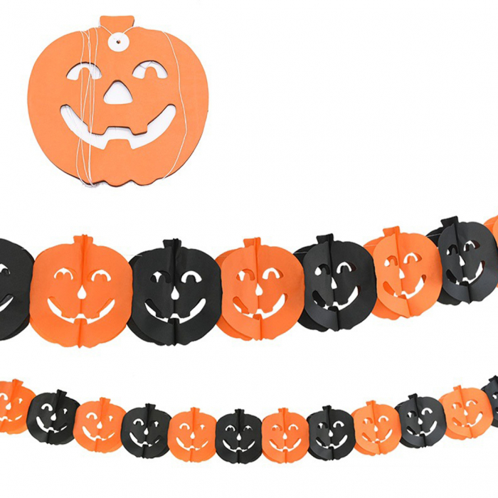 Ghirlanda de Hartie Halloween dovleac 3m B1-1118-16 [1]