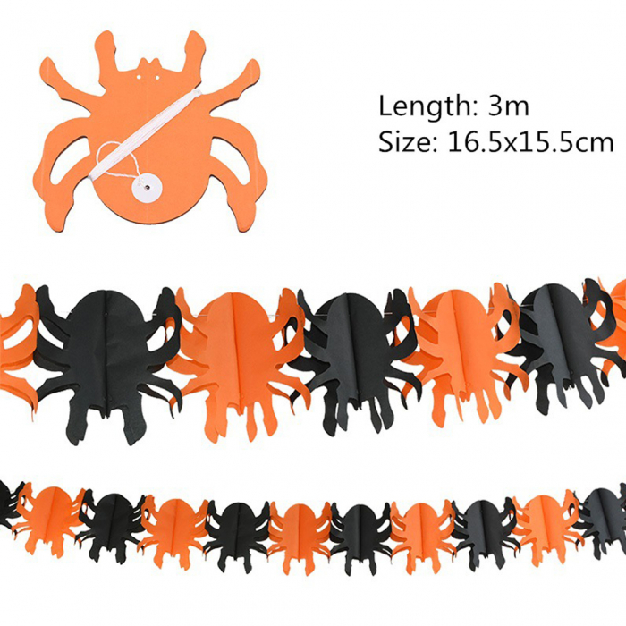 Ghirlanda de Hartie Halloween Paianjeni  3m B1-1118-15 [2]