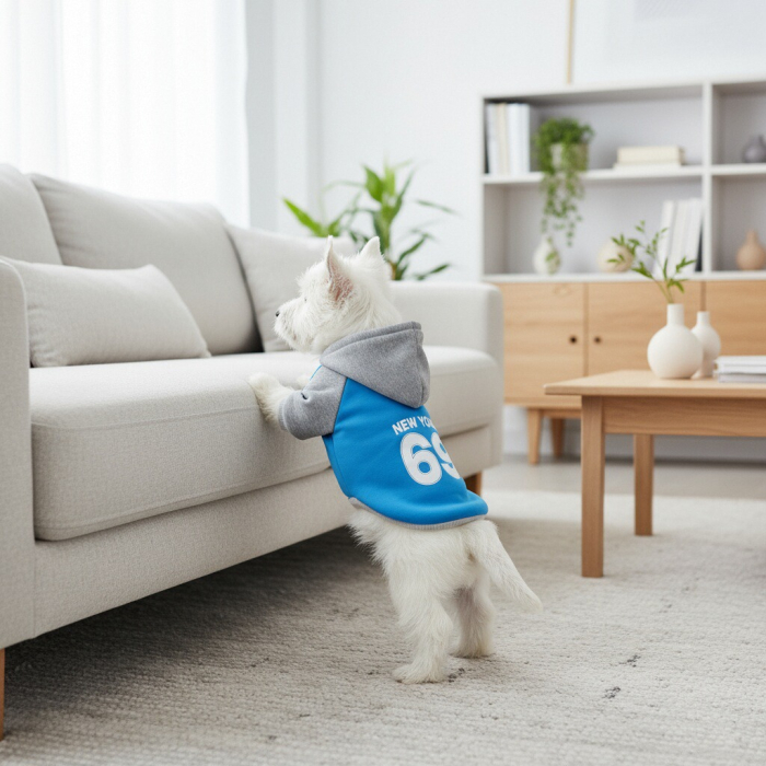 Hanorac cu gluga XINA2314albastru [7]