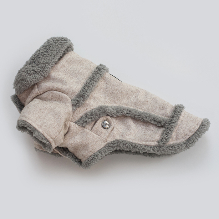 Hanorac imblanit DOG-16gri deschis [6]