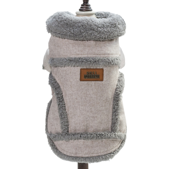 Hanorac imblanit DOG-16gri deschis [4]