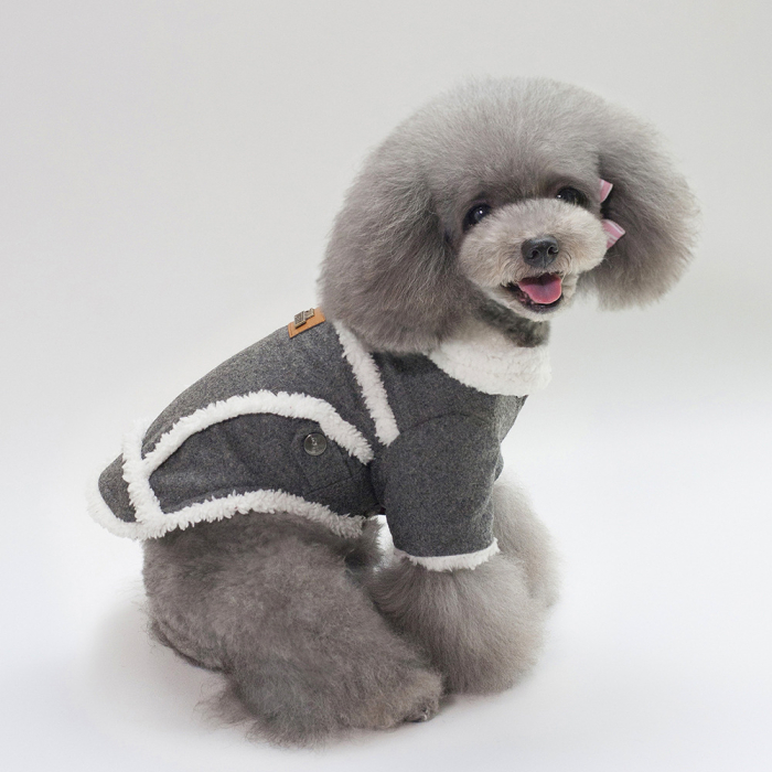 Hanorac imblanit DOG-16gri inchis [3]