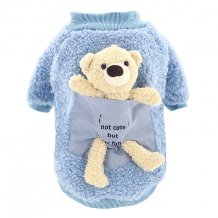 Hanorac imblanit XINA2212albastru [4]