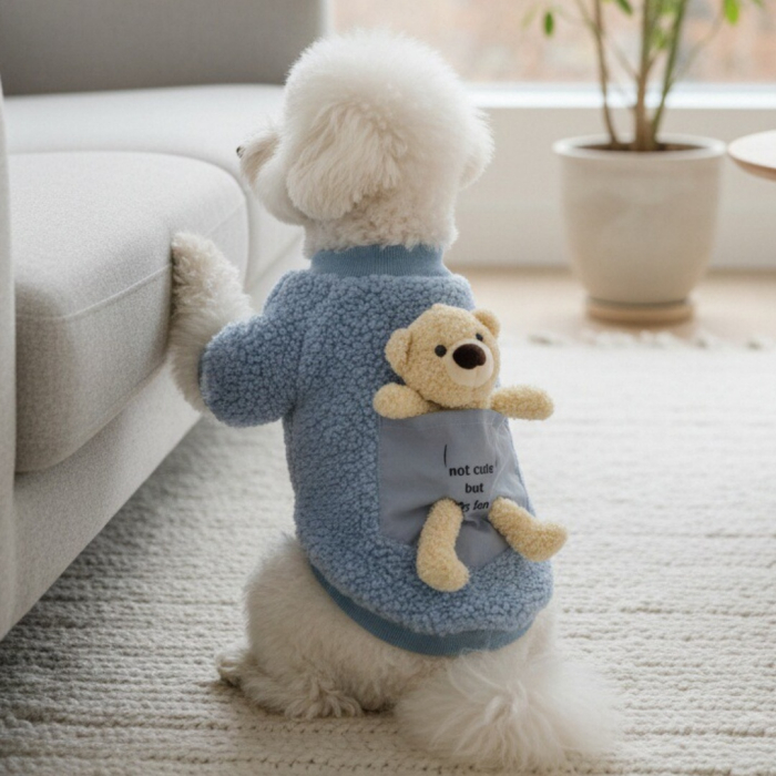 Hanorac imblanit XINA2212albastru [3]