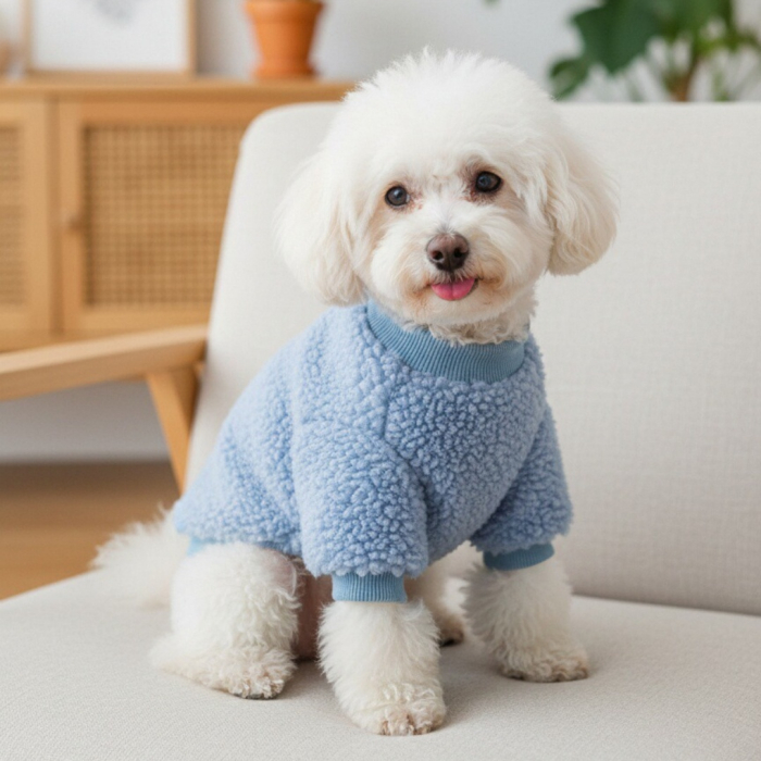 Hanorac imblanit XINA2212albastru [2]