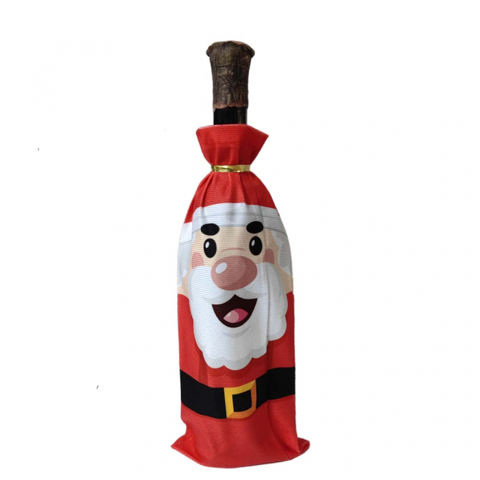 Husa pentru sticla de vin, model Craciun 6220-51C [1]