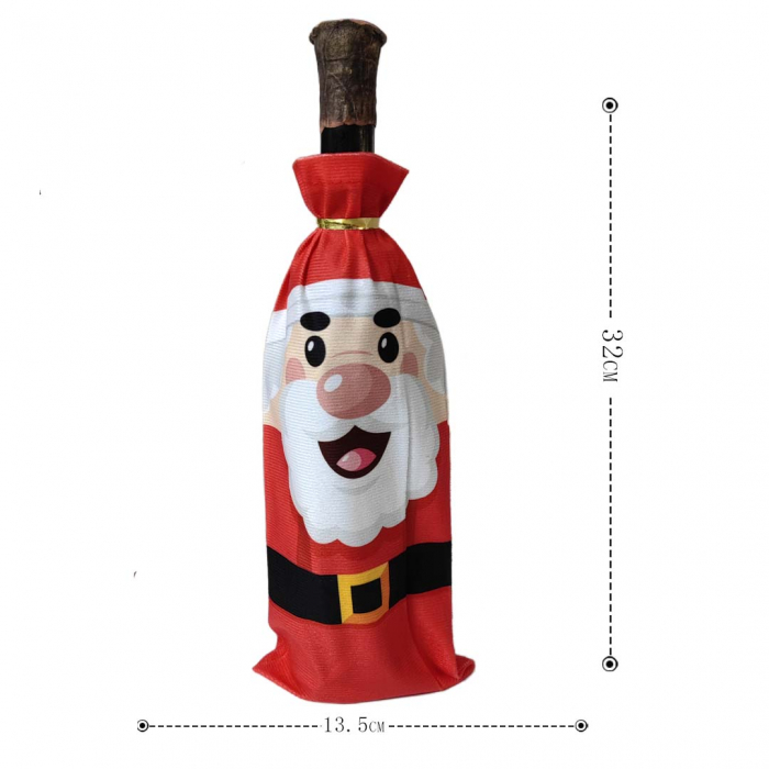 Husa pentru sticla de vin, model Craciun 6220-51C [2]