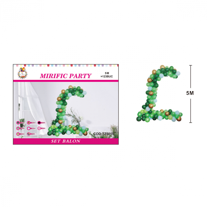Set 123 baloane pentru aranjament tip arcada 5 m TZ5055 [2]