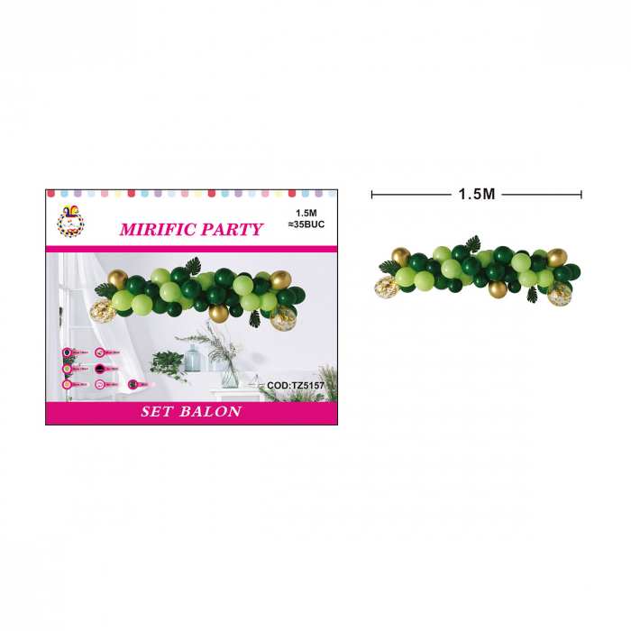 Set 35 baloane pentru aranjament tip semiarcada 1.5 m TZ5157 [2]