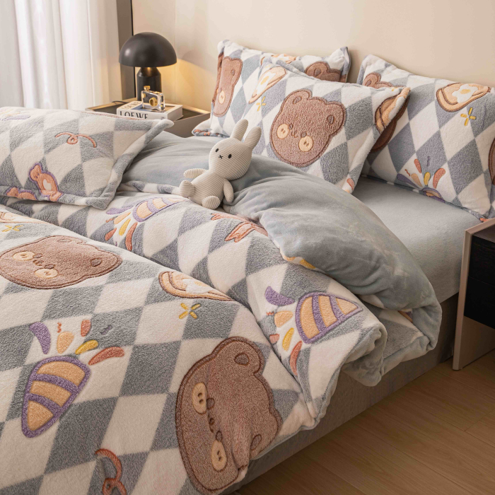 Lenjerie cocolino de pat single 4 piese CO-12 [2]