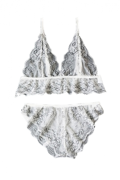 Set lenjerie erotica, sutien si chiloti brazilieni CS5170alb [2]